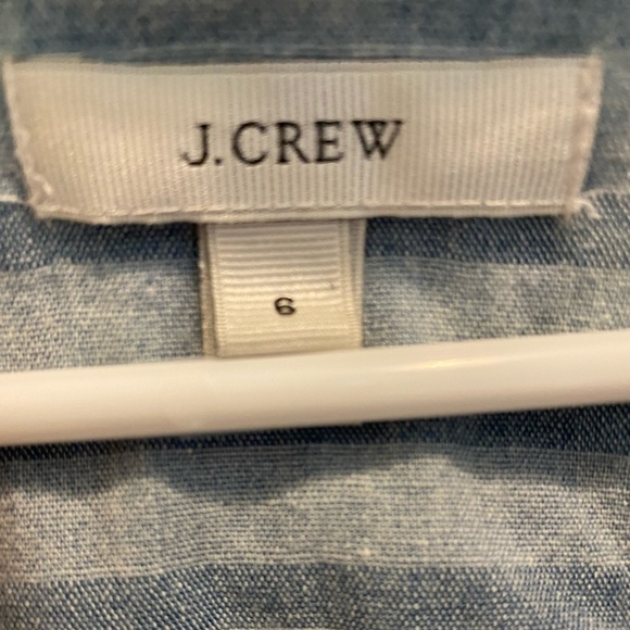 J Crew Chambray Denim Stripped Shirt - Picture 4 of 4